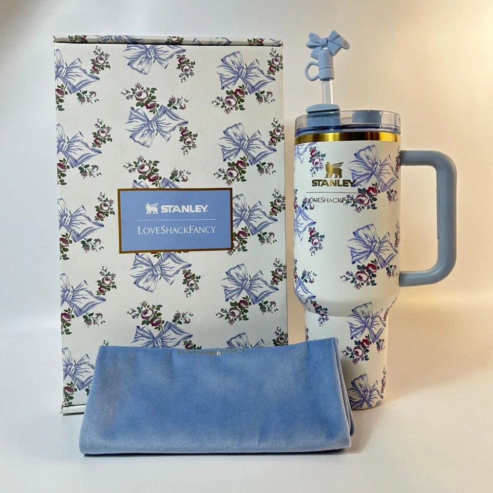 Stanley x LoveShackFancy Quencher H2.0 Tumbler 40 oz Blue