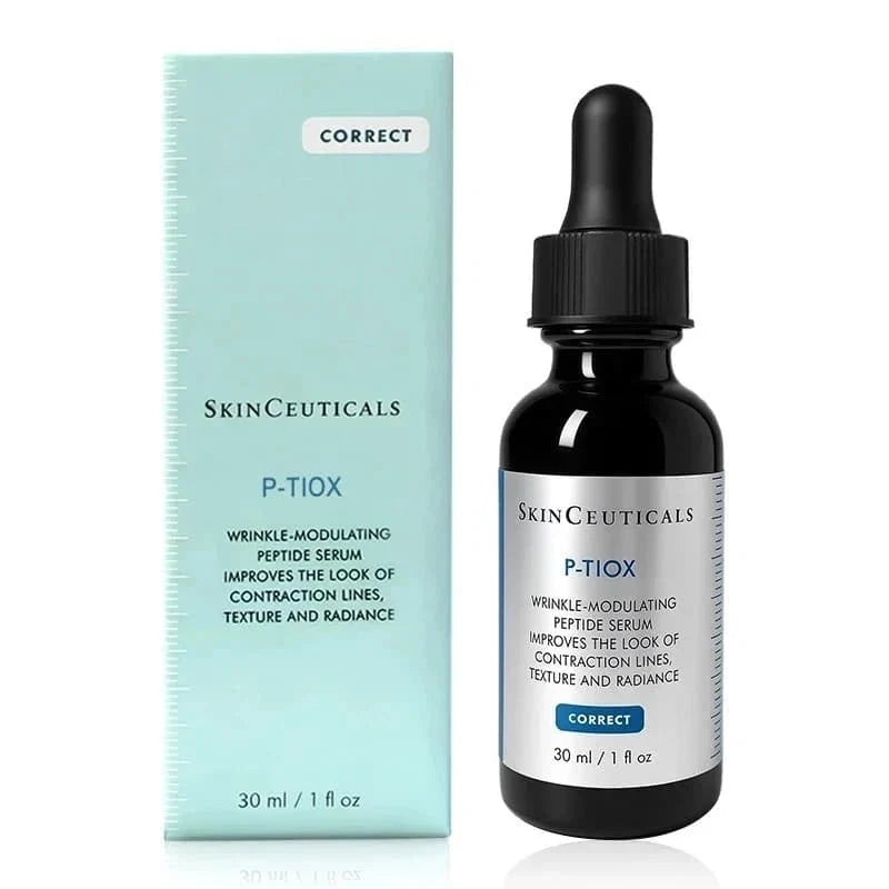 SkinCeuticals P-TIOX serum bottle and packaging on a white background