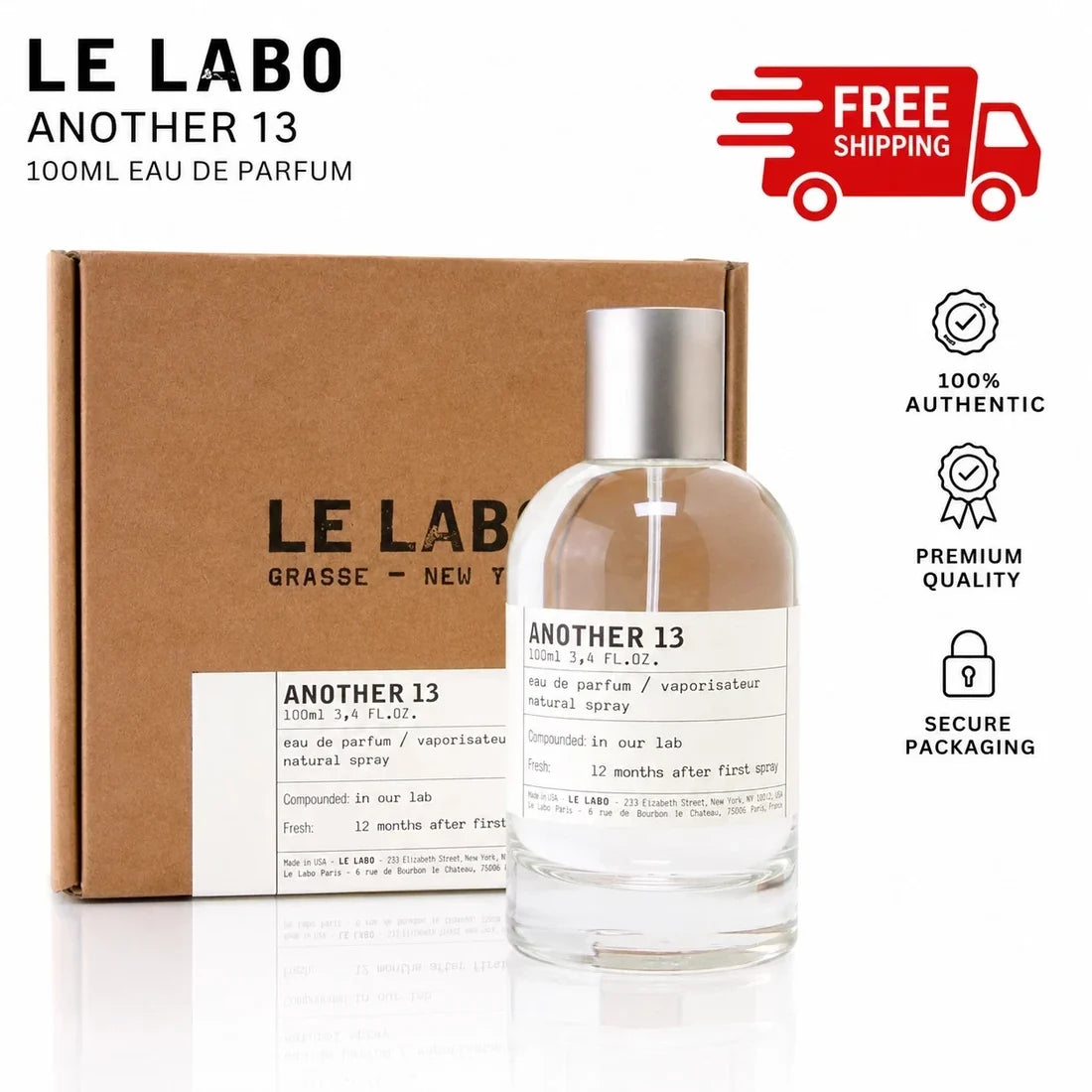 Le Labo Another 13, Another 13 Eau de Parfum, Le Labo Another 13 100ml, Another 13 3.4 oz, Le Labo Unisex Perfume, Le Labo Unisex Fragrance, Another 13 EDP Spray, Luxury Unisex Fragrance, Le Labo Perfume, Designer Unisex Perfume